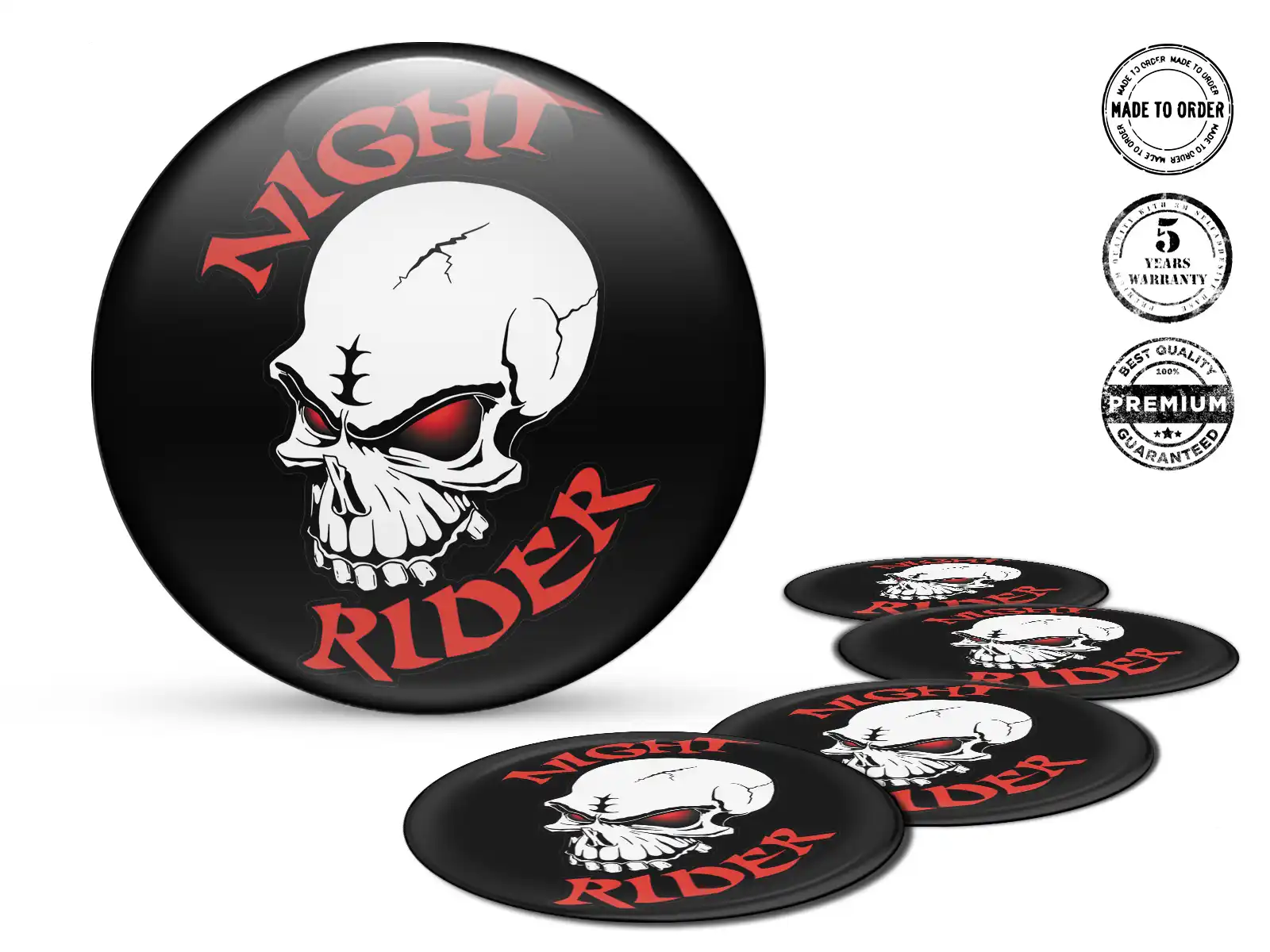 Nabenaufkleber Individuell Racing Dome Labels